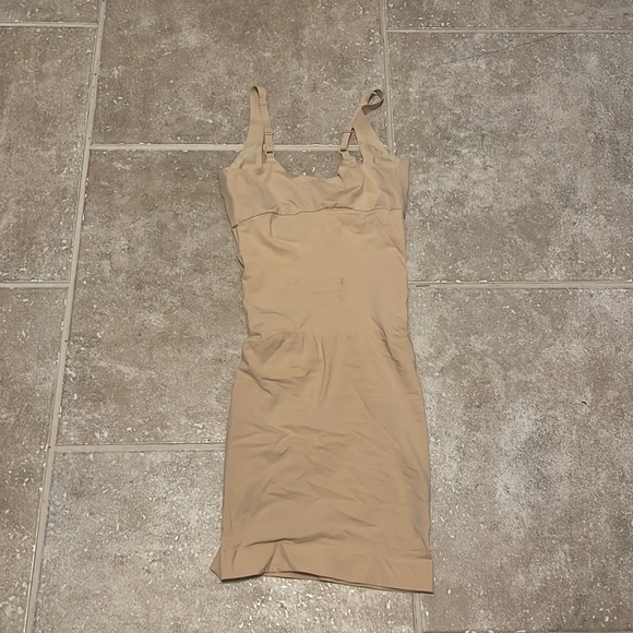 Spanx Shapewear Open Bust Slip Small Natural - Picture 2 of 5